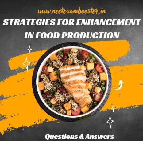 Strategies For Enhancement In Food Production Class 12