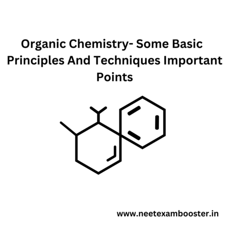 Organic chemistry : Some basic principles and processes Important points