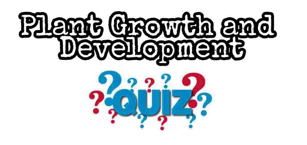 Plant Growth and Development Quiz For NEET – Class 11 Chapter 15 Biology Important Questions MCQ