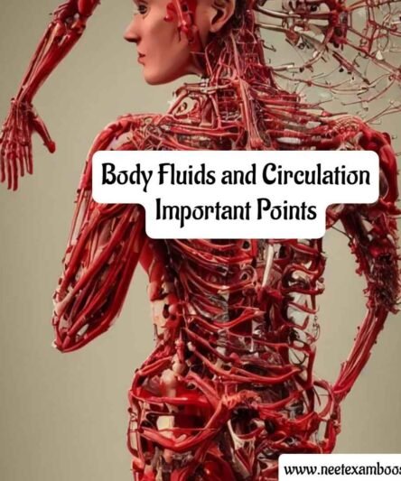 Body Fluids and Circulation Important Points