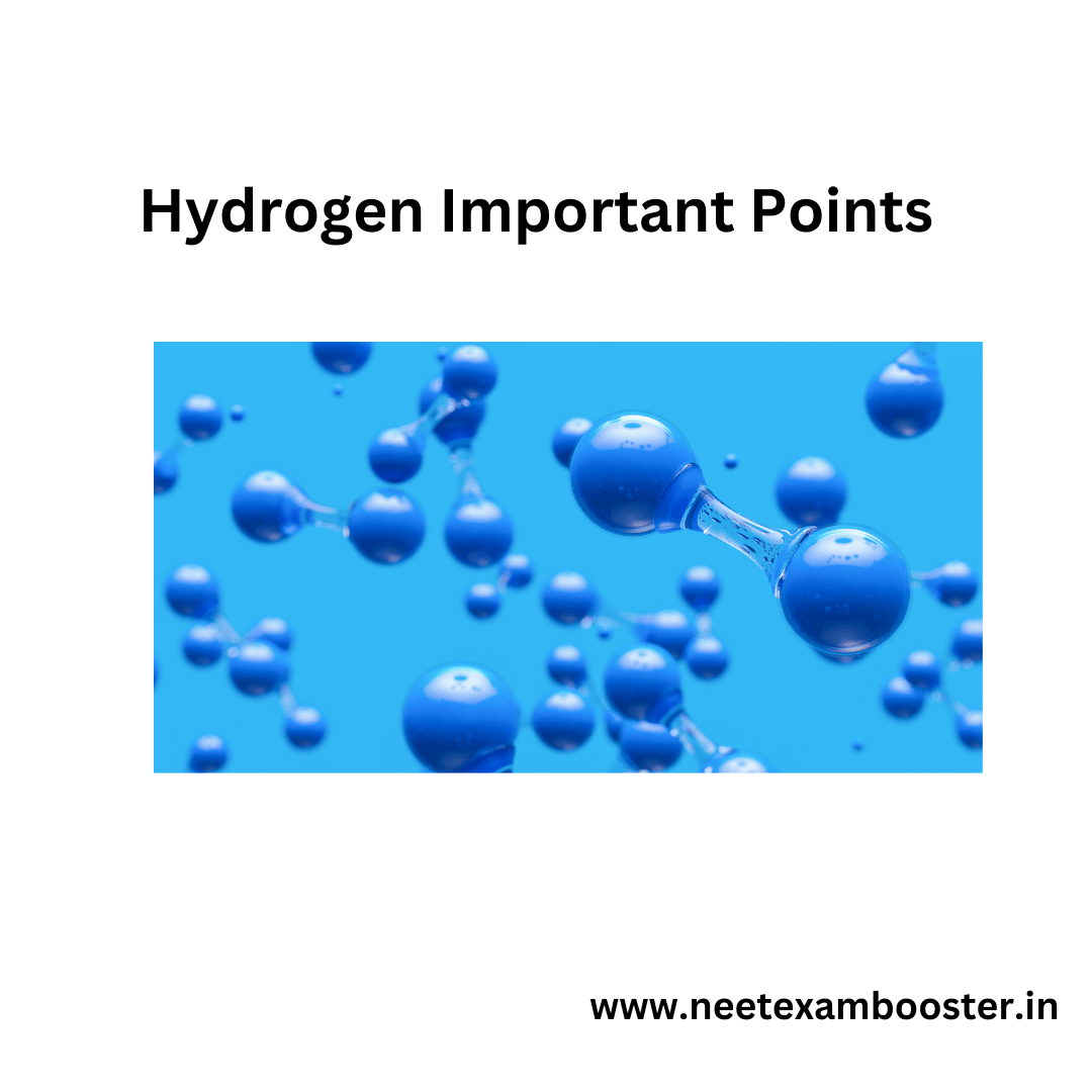Hydrogen important points
