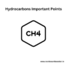 Hydrocarbons important points